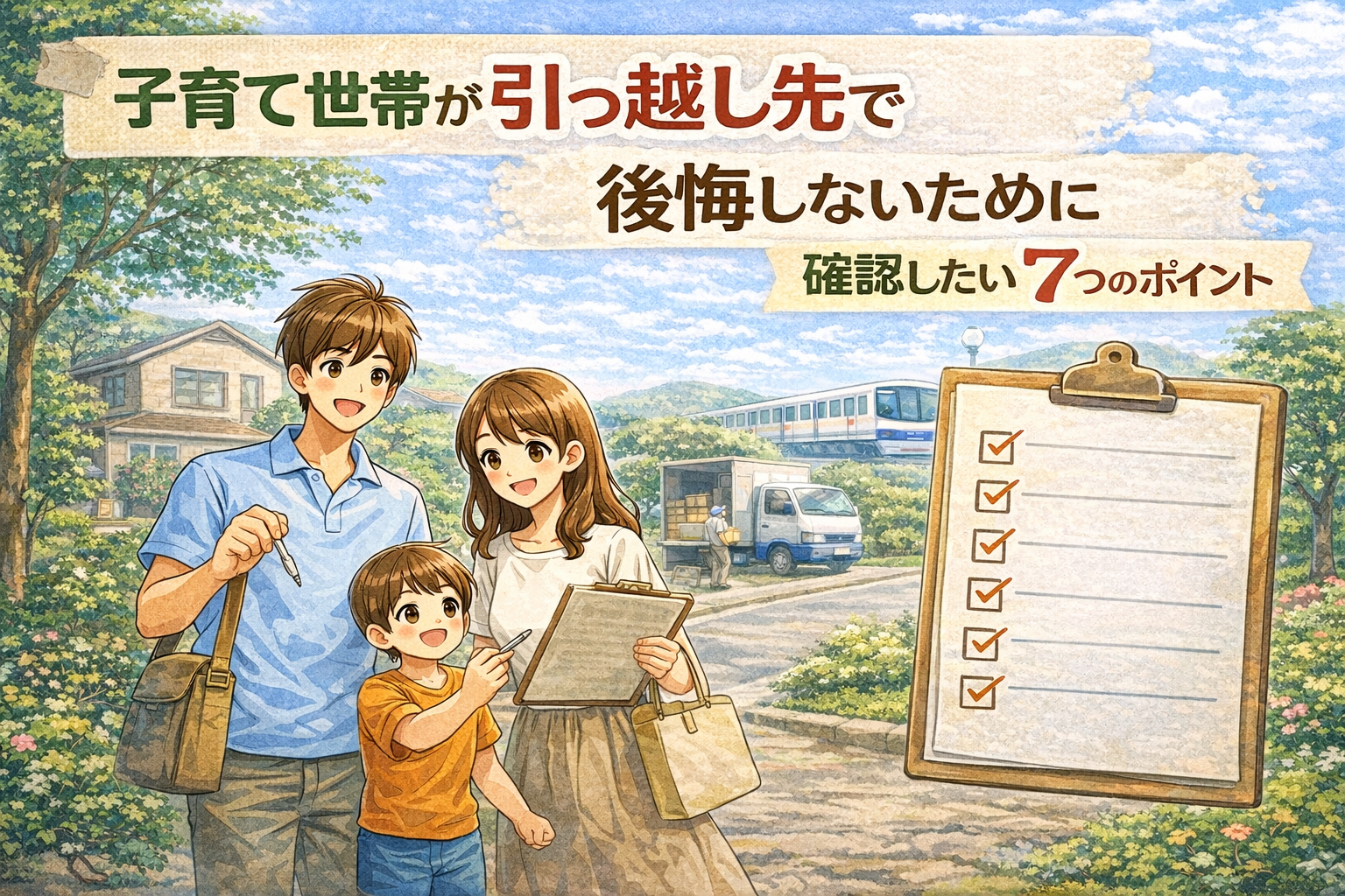 流山 守谷 子育て世帯 引っ越し イメージ