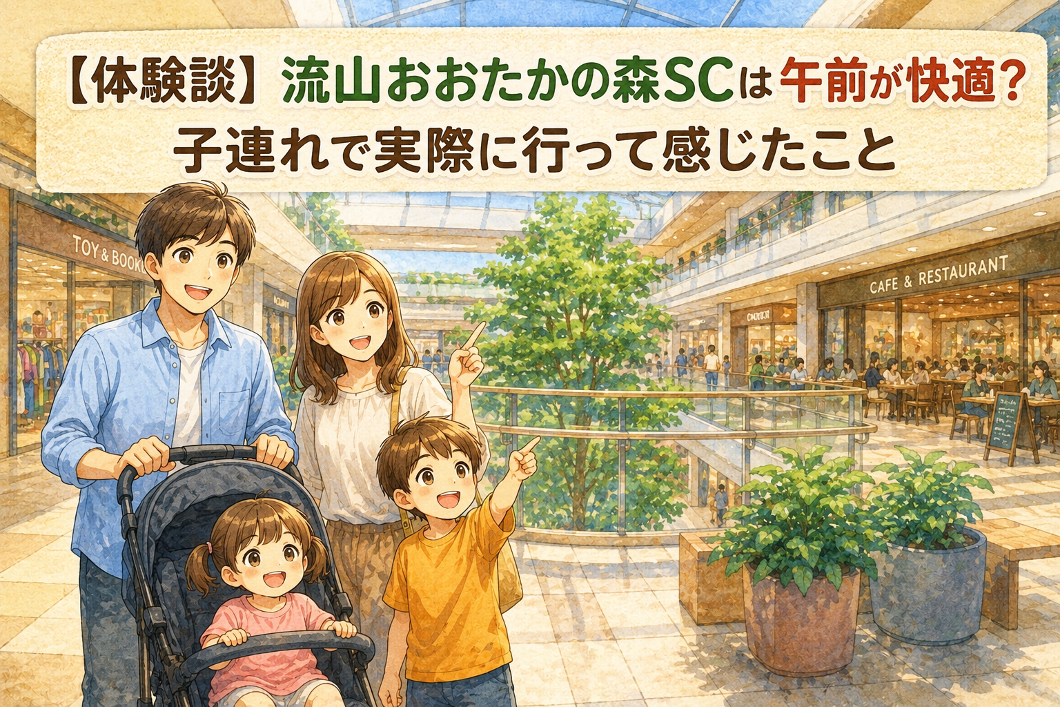 流山おおたかの森SCを子連れで利用した体験談イメージ